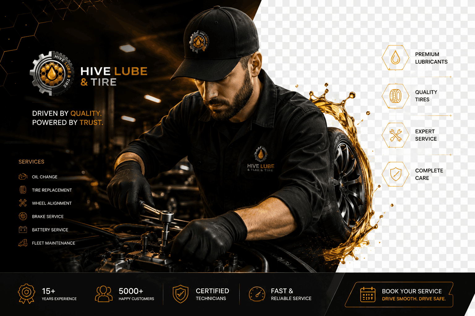 Mechanic in Hive uniform